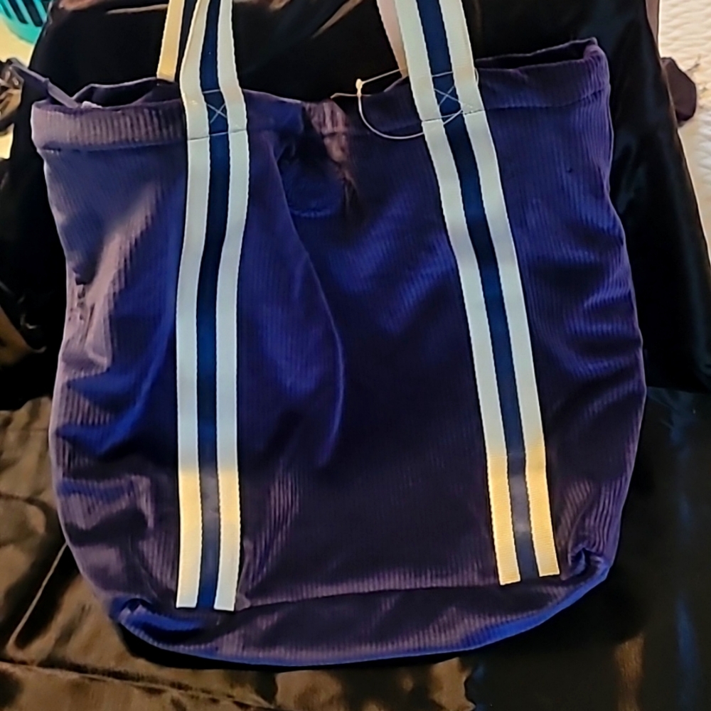 Victoria’s Secret Navy Velvet Tote